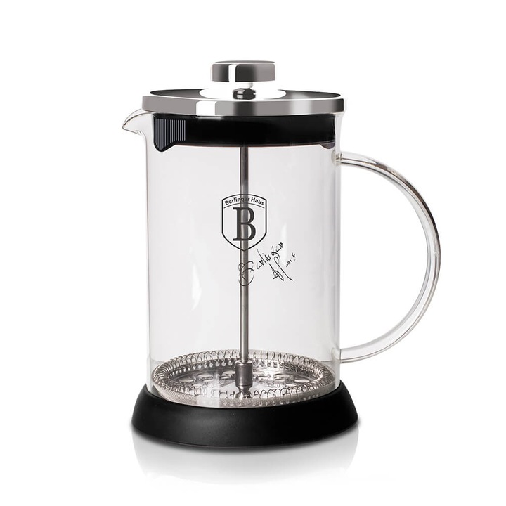Infuzor pentru cafea si ceai 600 ml Black Silver Collection Berlinger Haus BH 6302