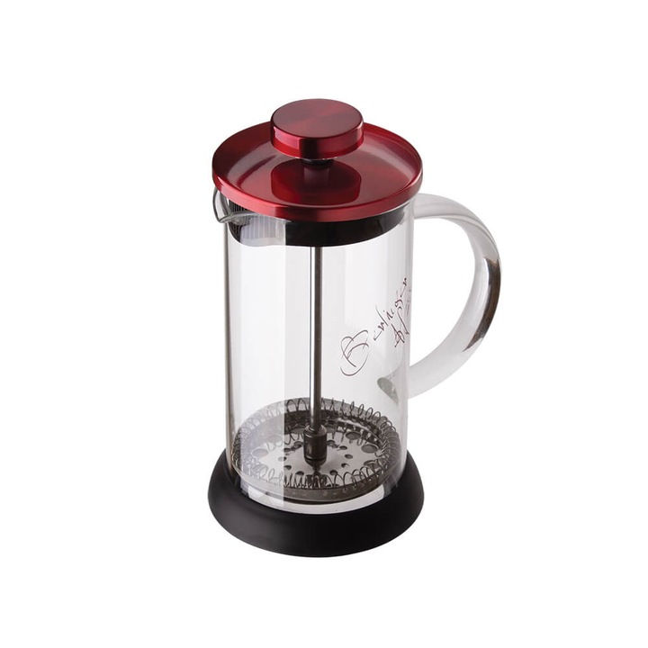 Infuzor pentru cafea si ceai 800 ml Burgundy Metallic Line Berlinger Haus BH 1498