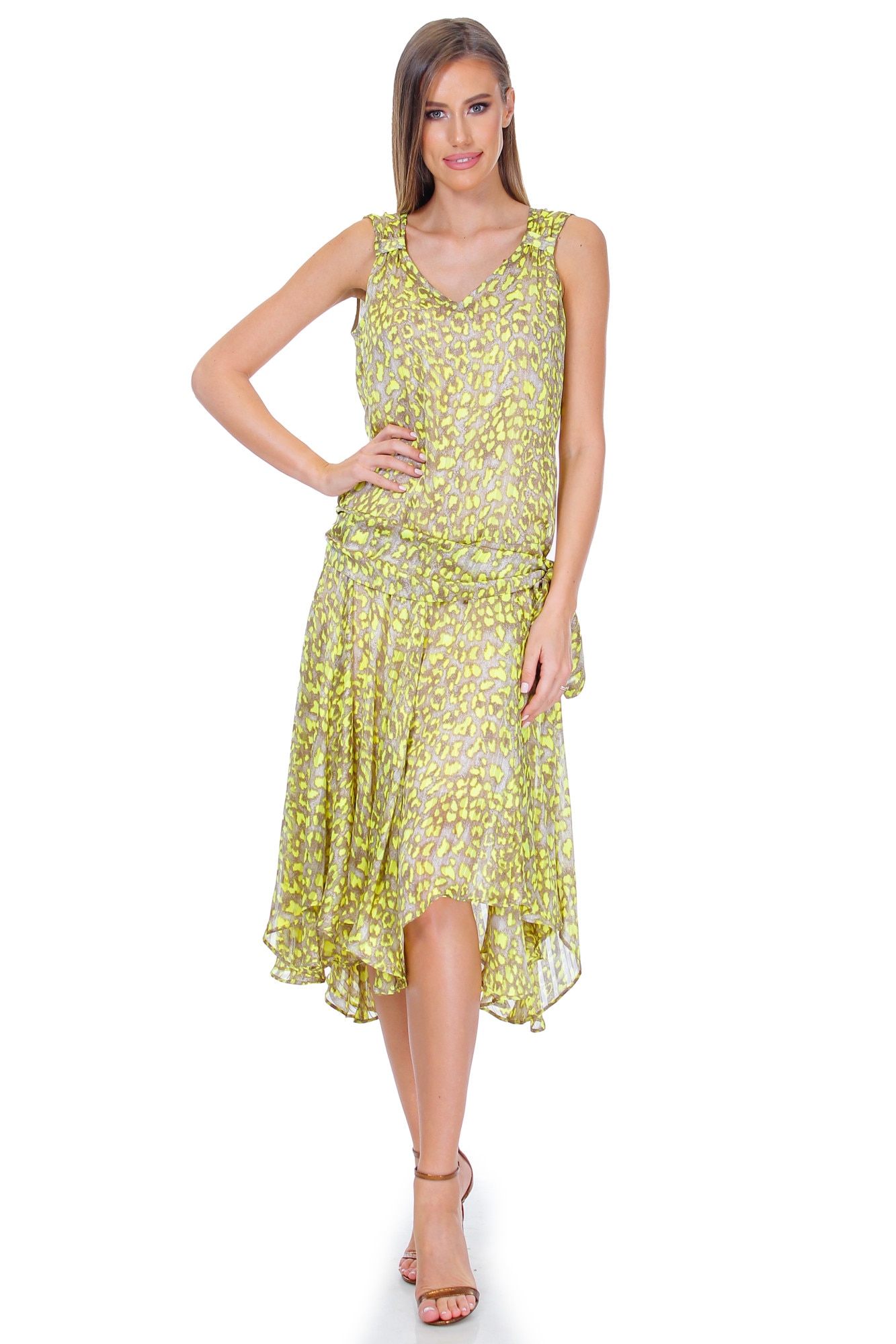 Rochie nude/fistic, voal, Liza Panait, BT-44