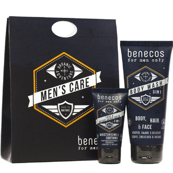 Set cadou pentru barbati Men’s Care gel de dus si aftershave Benecos Set cadou pentru barbati Men’s Care gel de dus si aftershave Benecos