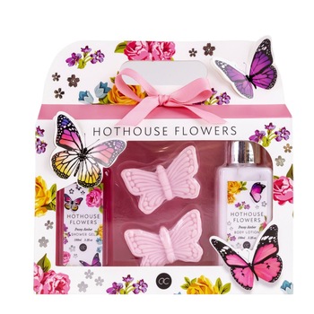 Set Cadou Hothouse flowers, gel de dus si lotiune de corp, cu parfum de bujor Set Cadou Hothouse flowers, gel de dus si lotiune de corp, cu parfum de bujor
