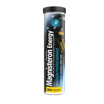 Supliment alimentar Magnisteron Energy, 20 comprimate efervescente Supliment alimentar Magnisteron Energy, 20 comprimate efervescente