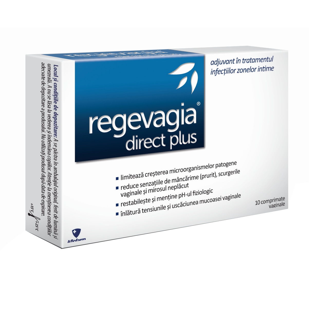 Regevagia Direct Plus, 10 tablete vaginale