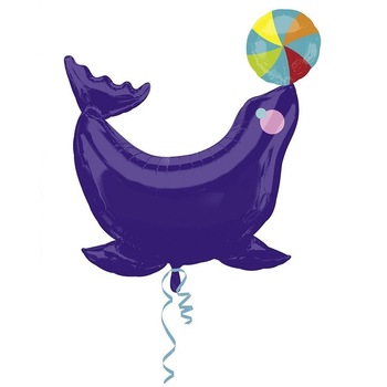 Balon folie figurina foca la circ - 71 x 81 cm, A 29503ST Balon folie figurina foca la circ - 71 x 81 cm, A 29503ST