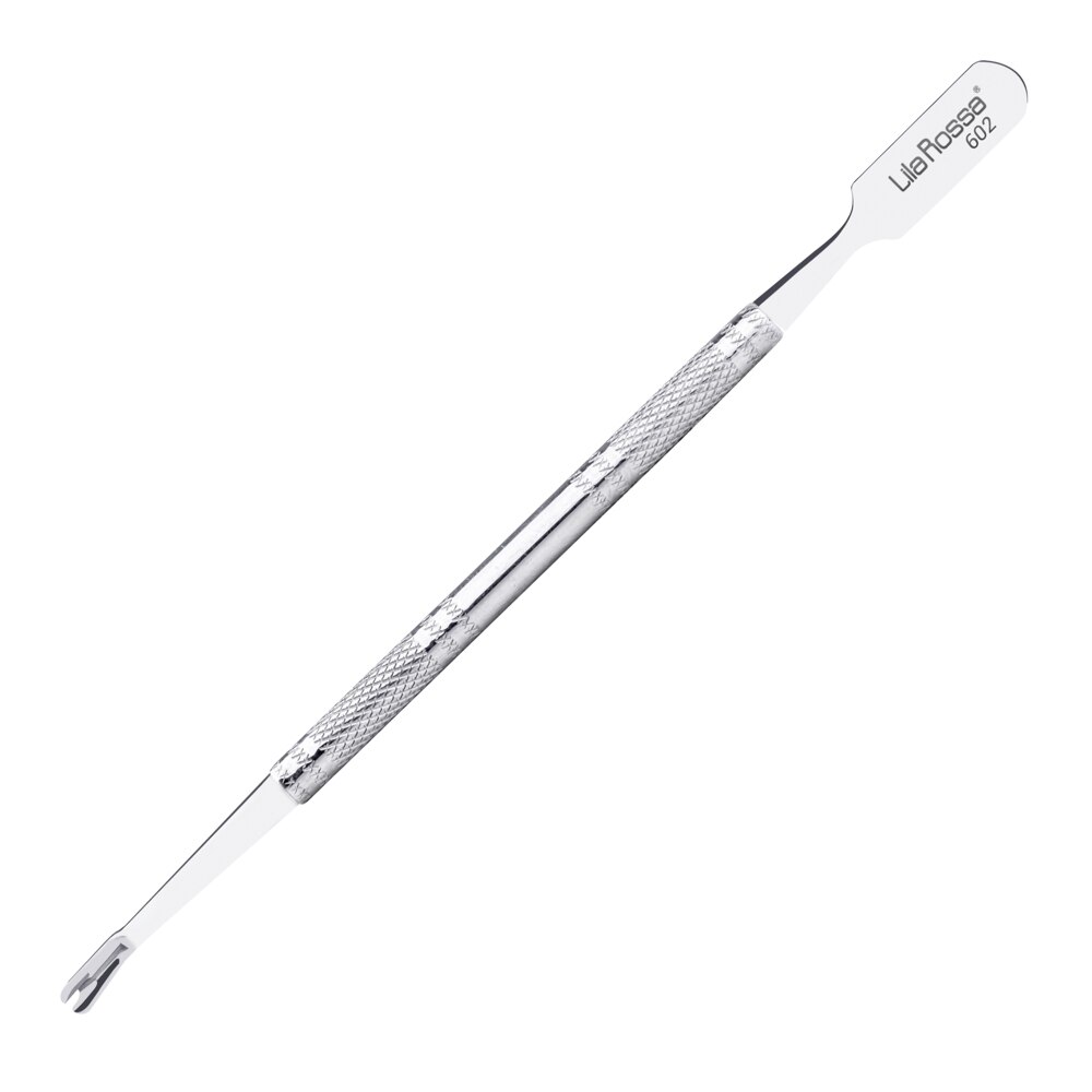 Instrument pentru indepartarea cuticulei, Lila Rossa Smart, cu 2 capete, din otel inoxidabil, LRS-601
