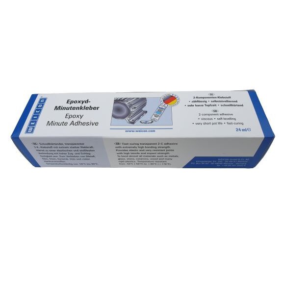 Kit adeziv rapid transparent 24 ml Weicon