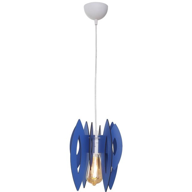 Lustra Elips, Begusa, E 27, 60 W,fluture, albastru