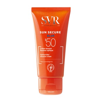Crema spuma SVR Sun Secure Blur SPF50 pentru toate tipurile de piele, 50 ml Crema spuma SVR Sun Secure Blur SPF50 pentru toate tipurile de piele, 50 ml