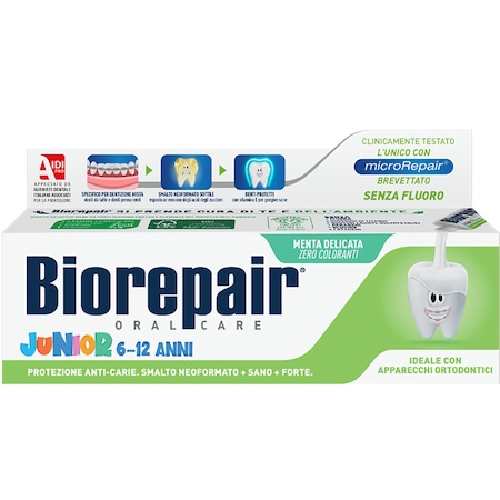 Pasta de dinti Biorepair Junior 6-12 ani, 75 ml