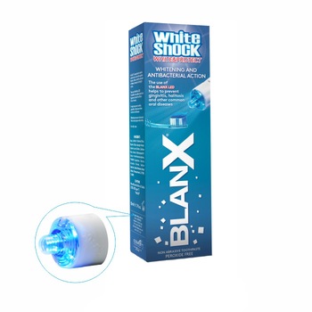 Pasta de dinti pentru albire Blanx White Shock + Blanx Led, 50 ml Pasta de dinti pentru albire Blanx White Shock + Blanx Led, 50 ml