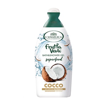Gel de dus L’Angelica Fruta Viva Cocos, 500 ml Gel de dus L’Angelica Fruta Viva Cocos, 500 ml