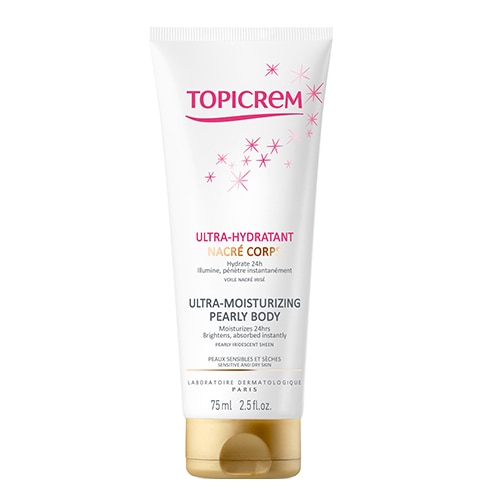Lapte de corp hidratant Topicrem UM pearly, 75 ml