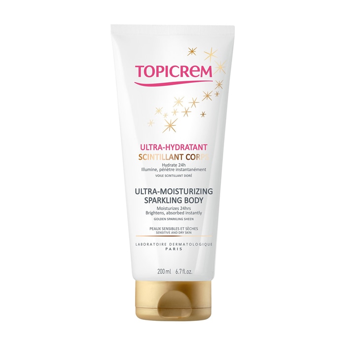 Lapte de corp hidratant Topicrem UM sparkling, 200 ml