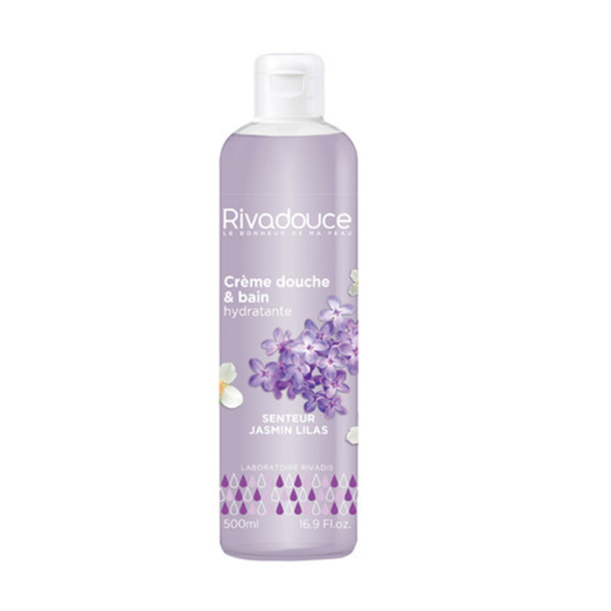 Crema de dus si baie hidratanta Rivadouce iasomie si liliac, 500 ml