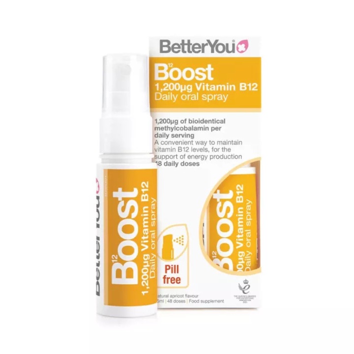 Spray Oral Vitamina B12 – Energie, Sistem Nervos & Concentrare, BetterYou Boost B12, 25 ml