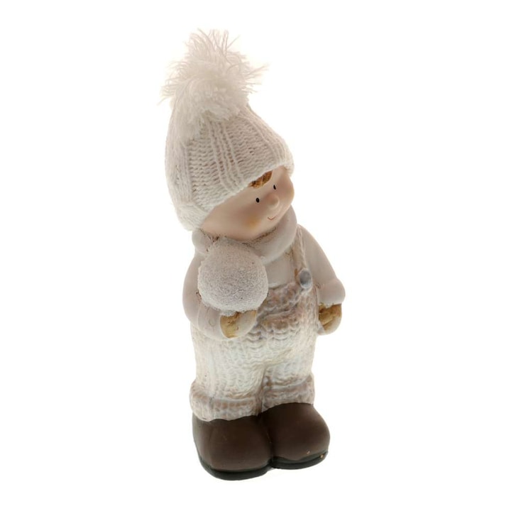 Figurina Baietel Ceramica cu Bulgare 19 cm