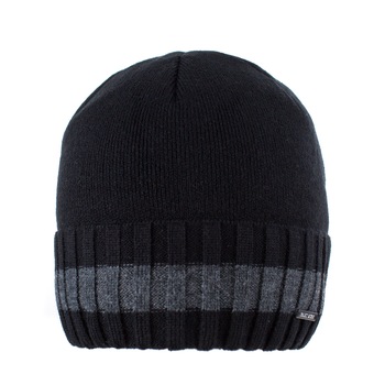 Caciula barbat din tricot captusita, CB-720-20, Negru Caciula barbat din tricot captusita, CB-720-20, Negru