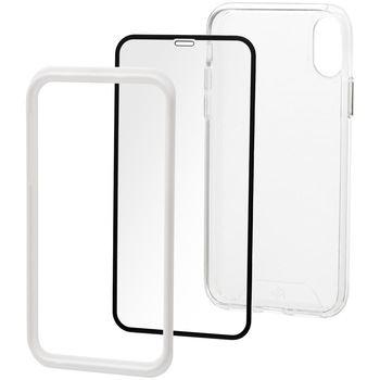 Set Folie de protectie A+ Tempered Glass 3D/ Husa transparenta silicon A+ pentru iPhone X / XS 5.8'' Set Folie de protectie A+ Tempered Glass 3D/ Husa transparenta silicon A+ pentru iPhone X / XS 5.8''