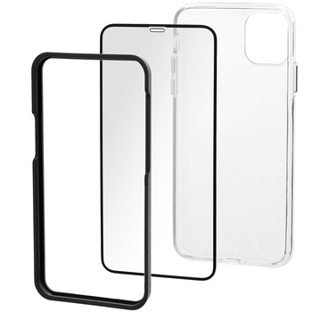Set Folie de protectie A+ Tempered Glass 3D/ Husa transparenta silicon A+ pentru iPhone 12 / iPhone 12 Pro 6.1'' Set Folie de protectie A+ Tempered Glass 3D/ Husa transparenta silicon A+ pentru iPhone 12 / iPhone 12 Pro 6.1''