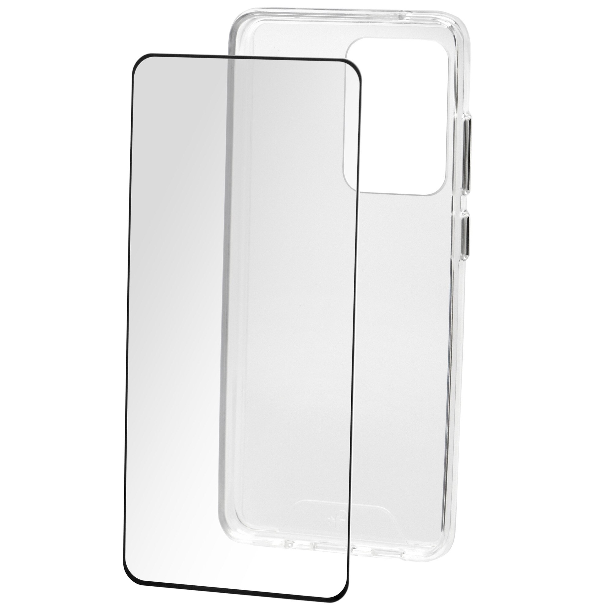 Set Folie de protectie A+ Tempered Glass 3D/ Husa transparenta silicon A+ pentru Samsung Galaxy S20 Ultra 4G (2020) / S20 Ultra 5G(2020