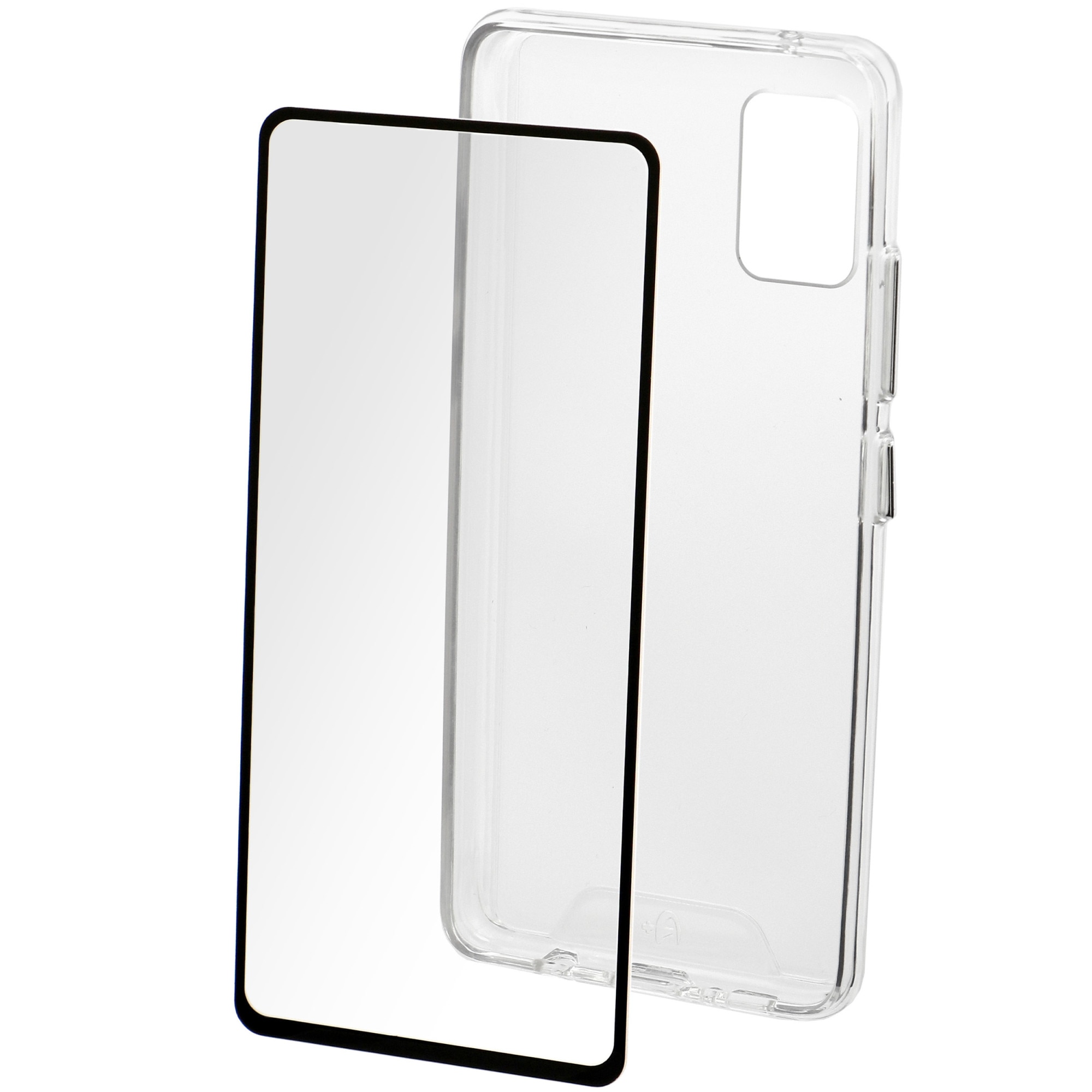 Set Folie de protectie A+ Tempered Glass 2.5D/ Husa transparenta silicon A+ pentru Samsung A71 4G (2020)