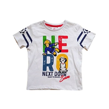 Tricou Pompierul Sam alb Tricou Pompierul Sam alb