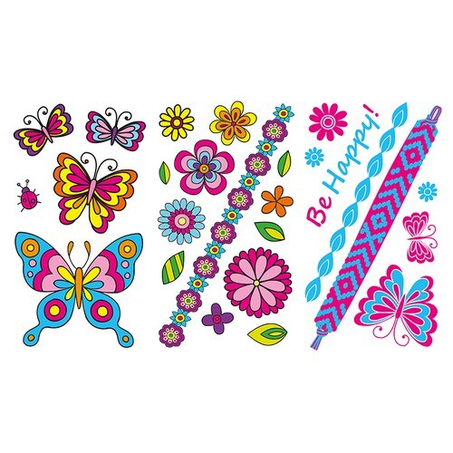 Set de tatuaje pentru copii Imaginarium Tattoo Temporary Butterfly 26 de imagini