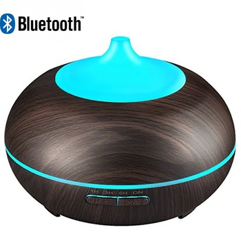 Difuzor aromaterapie cu ultrasunete, bluetooth, muzica si lumina LED 7 culori V-Rising VR-N09B, 550 ml, wenge Difuzor aromaterapie cu ultrasunete, bluetooth, muzica si lumina LED 7 culori V-Rising VR-N09B, 550 ml, wenge