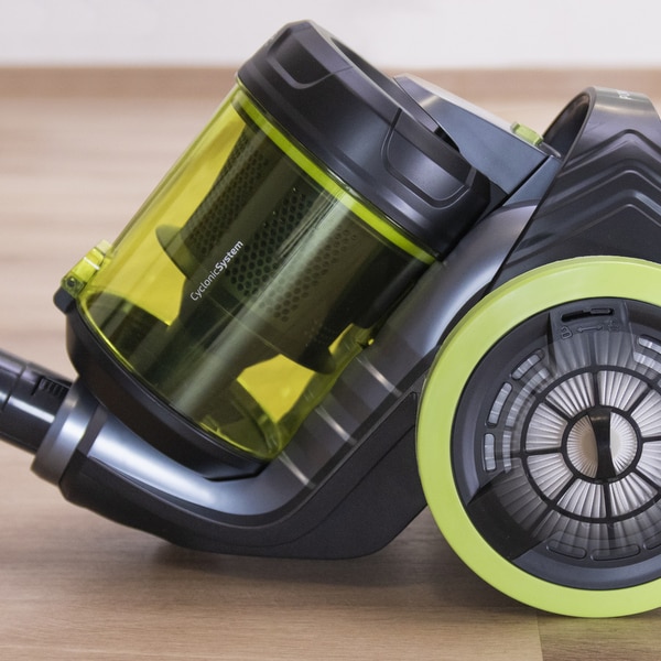 Aspirator fara sac, Popstar Ultimate 4000, Cecotec 5558, 800 W,recipient praf 3.5 l,tub telescopic, Multiciclonic, 3 accesorii ,nivel de zgomot 72 dB,Negru-Verde