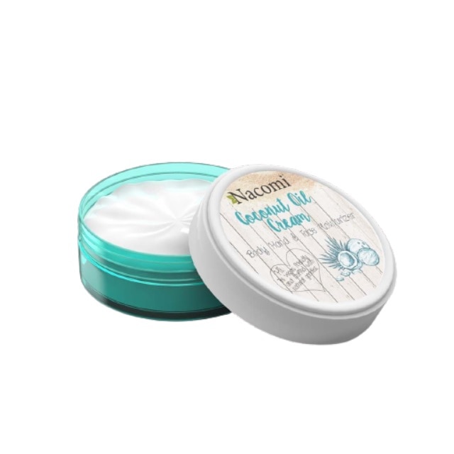 Crema de corp, maini si fata cu ulei de nuca de cocos, Nacomi, 100 ml