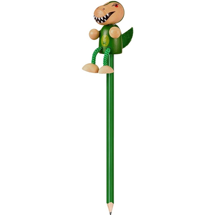 Молив с дървена фигура T-Rex, Fiesta Crafts