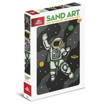 Set creativ, pictura cu nisip colorat, 1 plansa 23,5 x 33 cm, COSMONAUT HOUSTON, 22 tuburi nisip multicolor, 1 penseta, 1 folie protectie, pentru 10 – 99 ani Set creativ, pictura cu nisip colorat, 1 plansa 23,5 x 33 cm, COSMONAUT HOUSTON, 22 tuburi nisip multicolor, 1 penseta, 1 folie protectie, pentru 10 – 99 ani