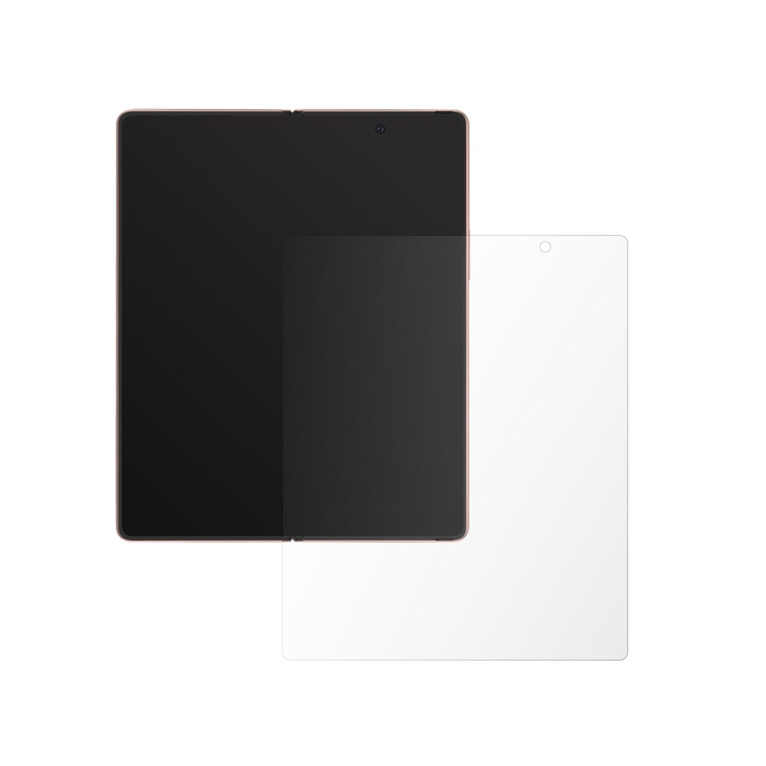 Set 2X Folie Protectie Ecran Invisible Skinz HD pentru Samsung Galaxy Z Fold 2 5G - Siliconica Ultra-Clear cu Acoperire Totala, Adeziva si Flexibila