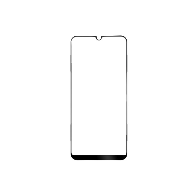 Folie de protectie Full-Cover pentru Samsung Galaxy A20e, Fixed, Sticla securizata, Negru