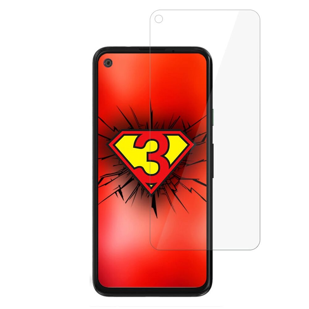 Folie Protectie Sticla Flexibila 3MK pentru Google Pixel 4a, Structura Incasabila, 7H, 0.3 mm, Transparenta