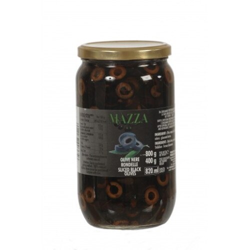 Masline Negre Rondele Mazza 800 g