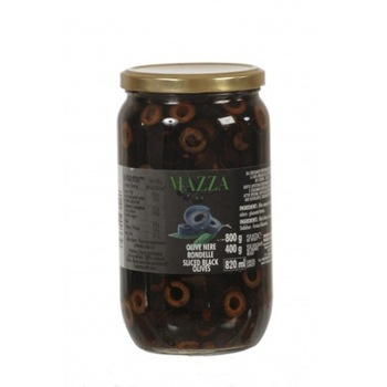 Masline Negre Rondele Mazza 800 g Masline Negre Rondele Mazza 800 g