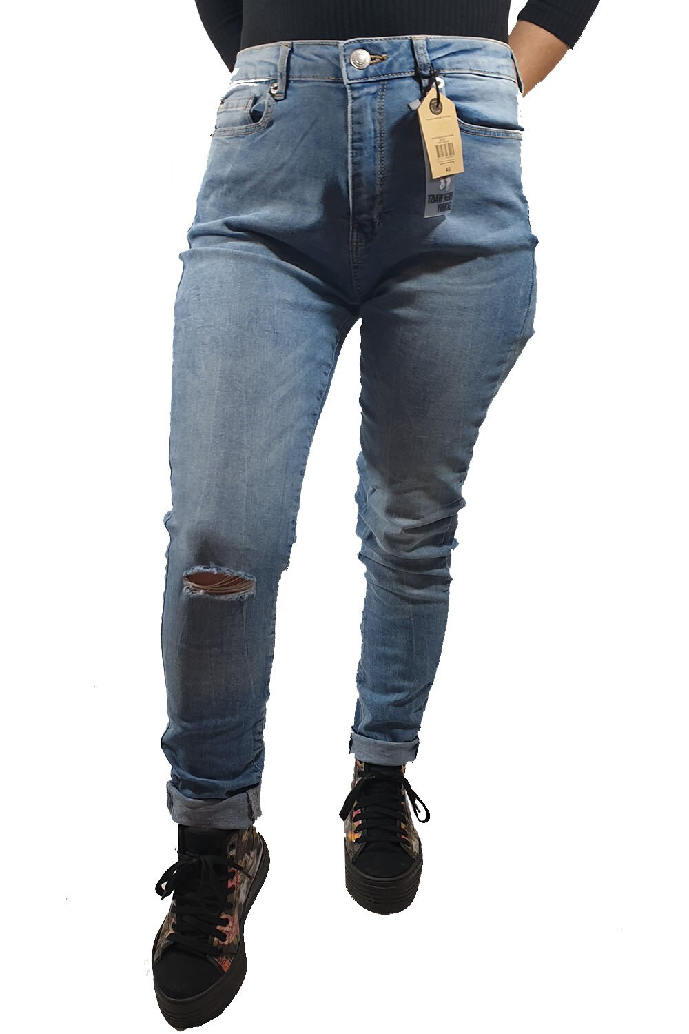 Blugi dama Tally Weijl, albastru deschis, 40/L