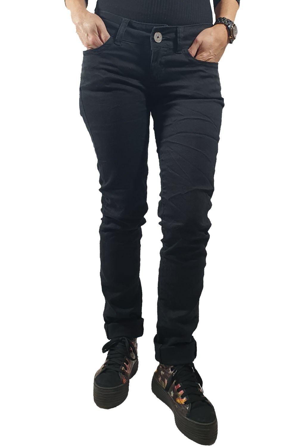 Blugi dama Tally Weijl, negru, XS/34