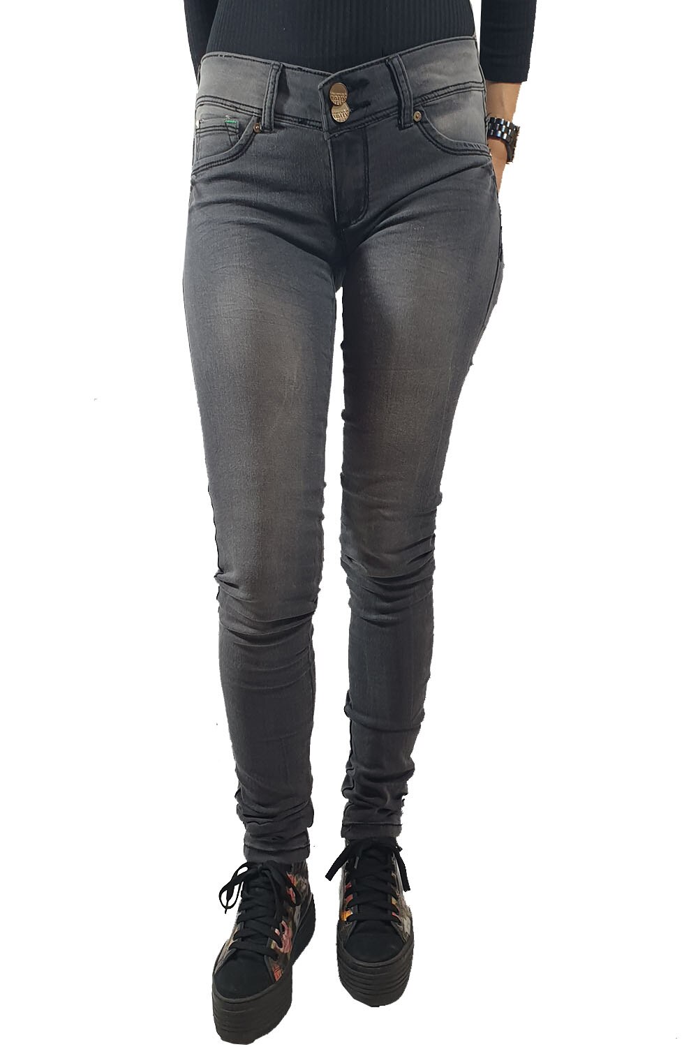 Blugi dama Tally Weijl, gri, 36