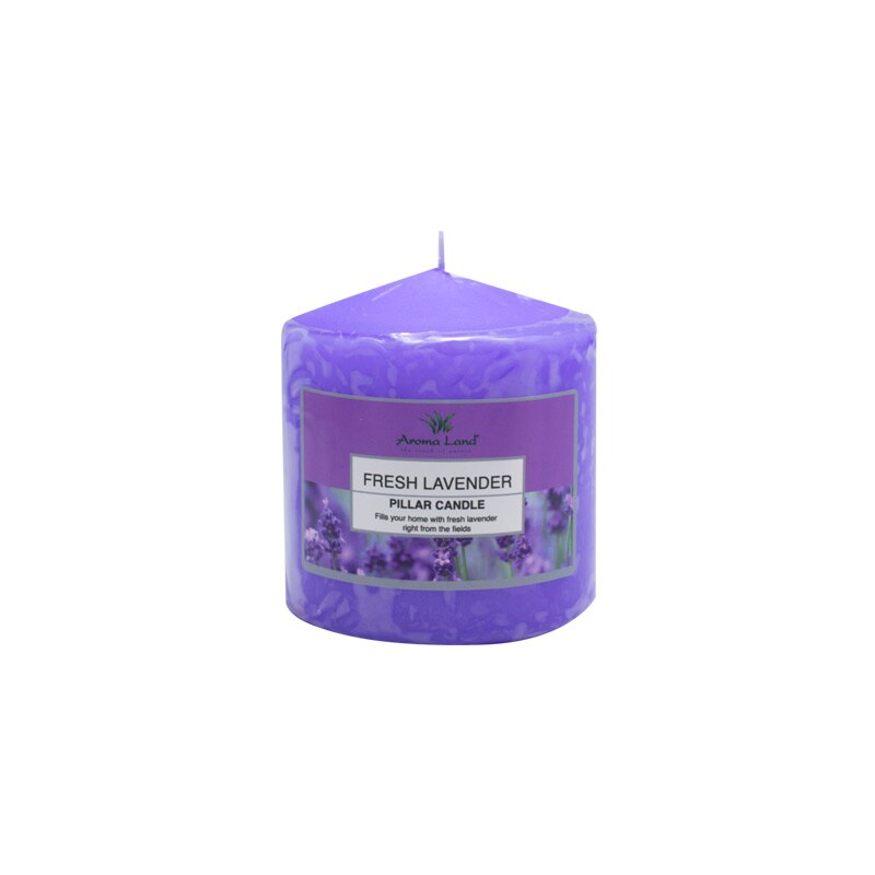 Lumanare stalp festiva, Lavanda, Aroma Land, 30 ore