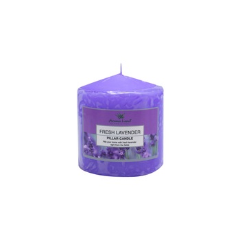 Lumanare stalp festiva, Lavanda, Aroma Land, 30 ore Lumanare stalp festiva, Lavanda, Aroma Land, 30 ore