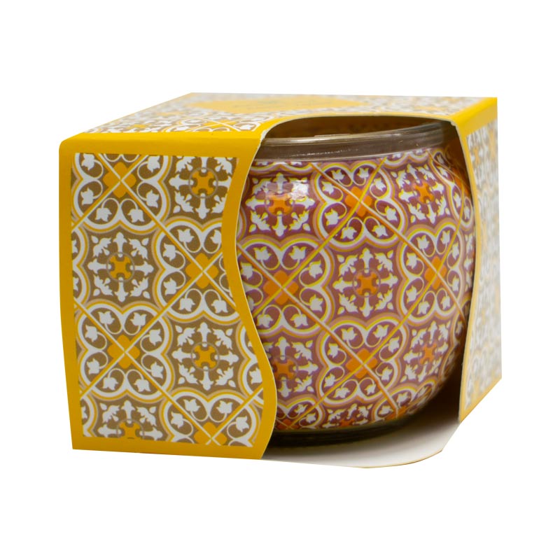 Lumanare parfumata in pahar, Vanilie, Aroma Land, 20 ore