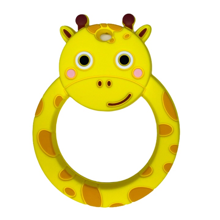 OEM Coccorito rágóka, szilikon fogzási játék, zsiráf
