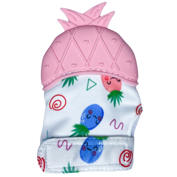 Fogászati kesztyű szilikon Coccorito - Pink Pineapple