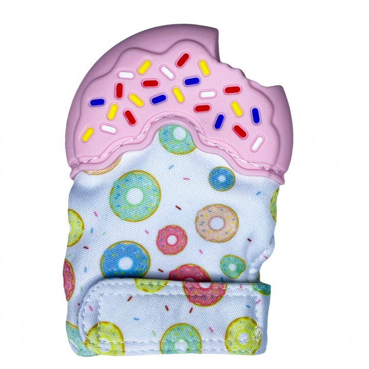 OEM Coccorito rágóka kesztyű, szilikon, Cookie Pink