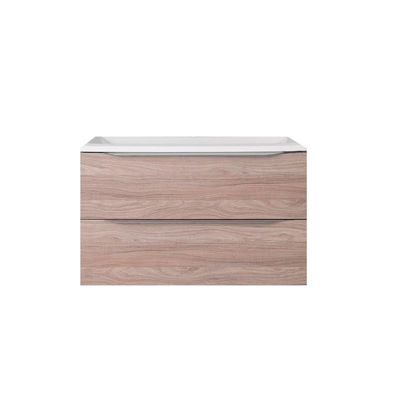 Set lavoar + mobilier cu sertare, Kolpasan, Tara, 71 cm, stejar satin