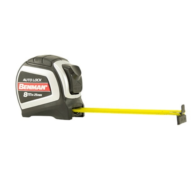 Ruleta magnetica de masurat auto lock, Benmann, 8m*25mm, 70963