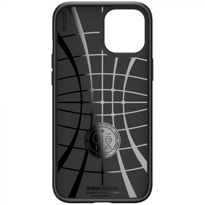 Husa de protectie Spigen Liquid Air pentru Iphone 12 / 12 Pro, Matte Black