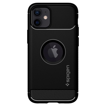 Husa de protectie Spigen Rugged Armor iPhone 12 Mini, Matte Black Husa de protectie Spigen Rugged Armor iPhone 12 Mini, Matte Black